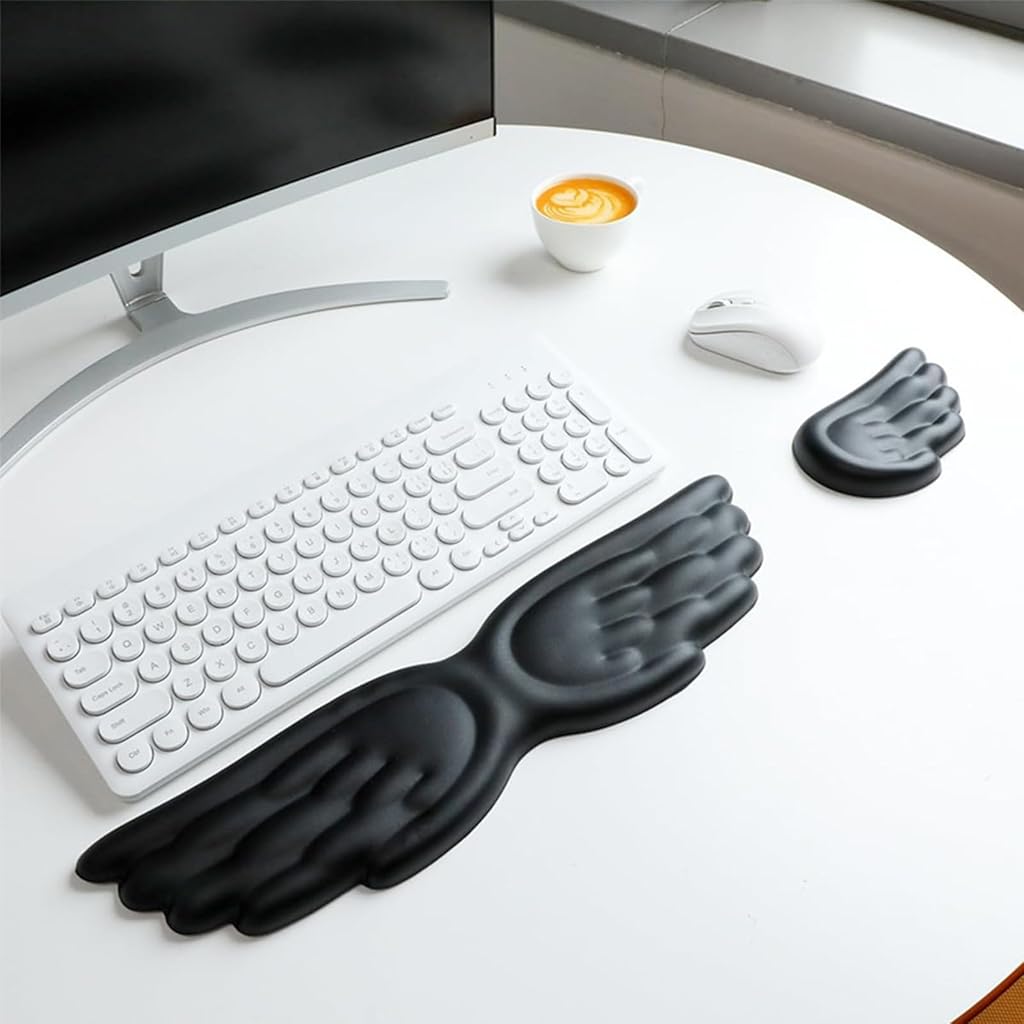 ZORBES® Angel Wings Keyboard and Mouse Wrist Rest ZORBES® Angel Wings Keyboard and Mouse Wrist Rest